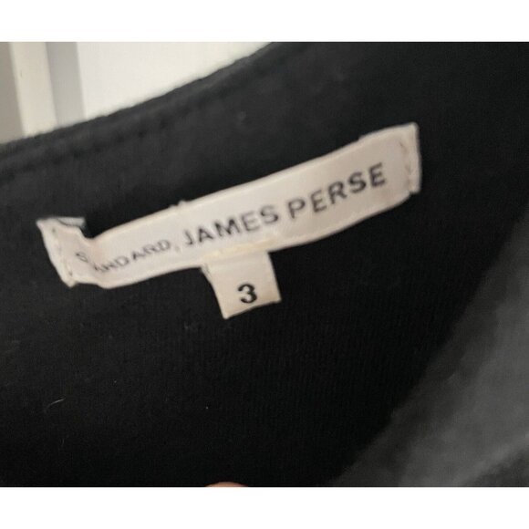 James Perse Scoop Back Tank Dress in Black Cotton 3 Large - Picture 2 of 5